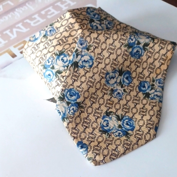 Vintage PaoloGucci Silk Horse Bit Tie
